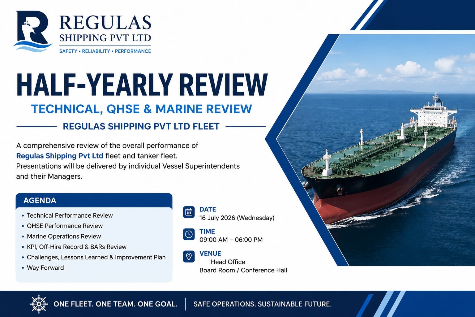 Half-Yearly Review event invitation